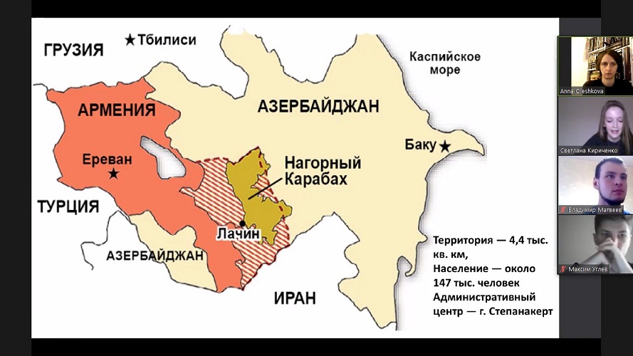 Современная карта армении и азербайджана